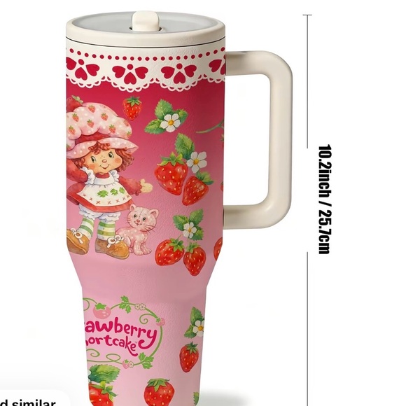 Strawberry Shortcake doble wall insulated tumbler 40oz 12hrs hot 24hrs cold - Picture 4 of 7